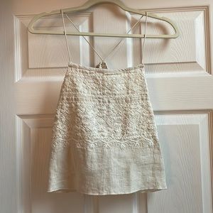 Brand new without tags Urban Outfitters cropped linen tank
